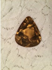 BROWN GUITAR PLECTRUM - PLEC PICK - SHELL MARBLE 0.71mm