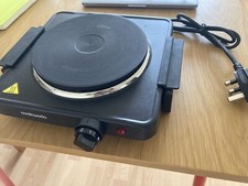 Cookworks Electric Portable Table Top Single Hob Hot Plate Cooker Used Once