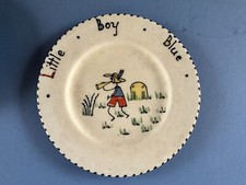 Crown Ducal Charlotte Rhead Nursery Ware  Little Boy Blue Plate Dia 7" 18cms