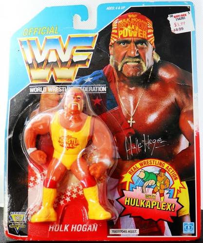 VTG WWF Hasbro Hulk Hogan with Hulkaplex Blue Card...