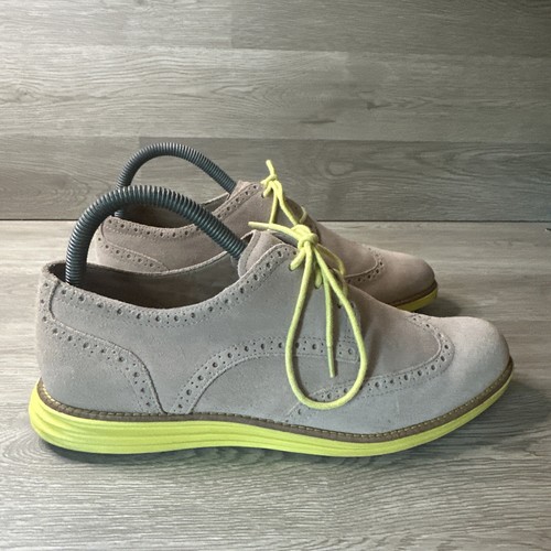 Cole Haan Lunargrand Women 9.5Shoes Suede Leather Wingtip Casual Oxford Sneakers - Picture 8 of 12