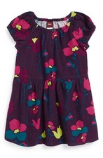 Tea Collection 5 Years Tulpen Corduroy Dress Purple Eggplant Floral Germany