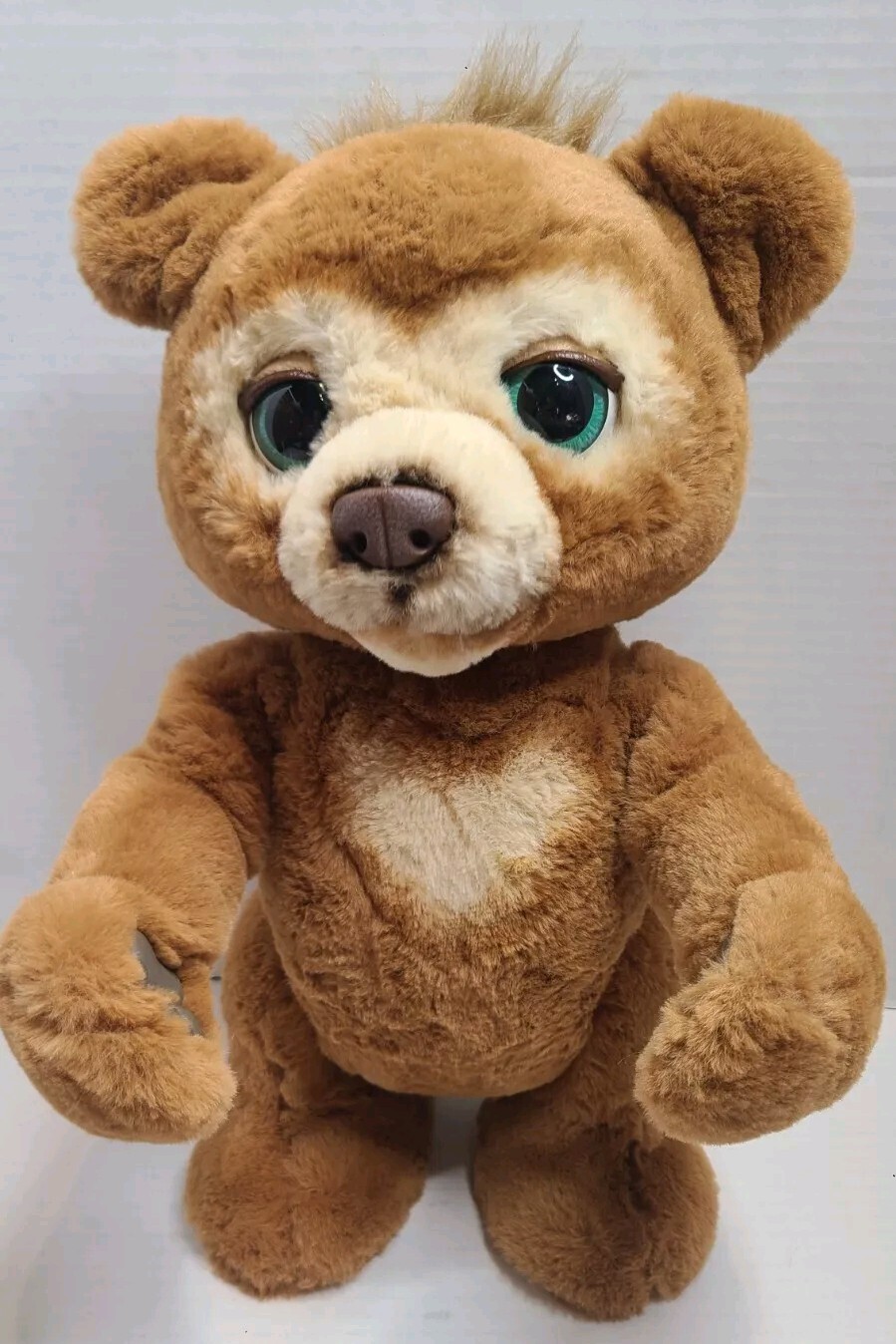 FurReal Cubby The Curious Bear Interactive Animatronic Talking Plush ...