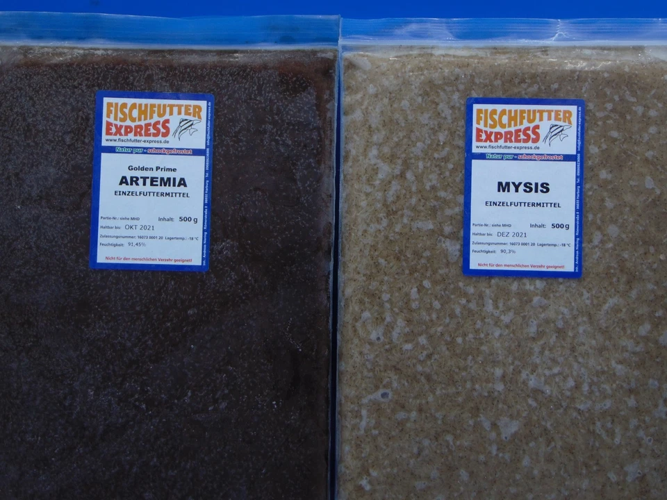 FISCHFUTTER EXPRESS Frosfutter 4x 500g Golden Prime Artemia 4x 500g Mysis