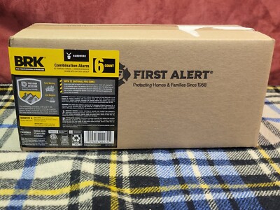 SMICO100-AC 6pk First Alert Combination Carbon Monoxide Smoke Alarm AC Power New