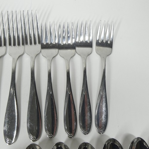 Oneida Flight Reliance Flatware Lot 35pc Stainless Teaspoons Forks - Picture 4 of 10