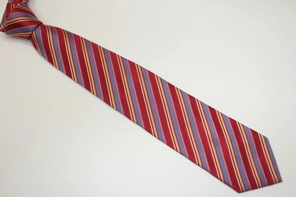 Corbata de seda VIA CONDOTTI hecha en Italia F62142 Foto 2 de 4