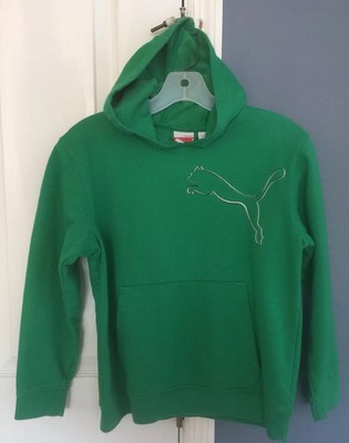 Boys Green Pullover Hoodie Size M 