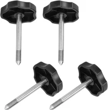 4 ea Soft Top Door Surround Knobs With Pins  FITS 1997-2006 Jeep Wrangler TJ