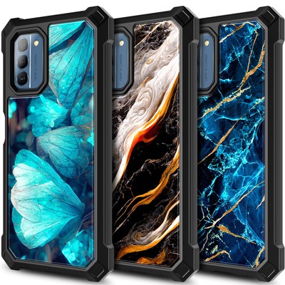 For Nokia G100/C300 Case Full Body Armor Phone Cover + Built-In Screen Protector