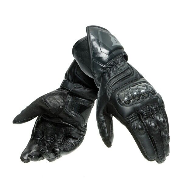 GUANTI MOTO IN PELLE RACING CON PROTEZIONI DAINESE CARBON 3 LONG GLOVES NERO