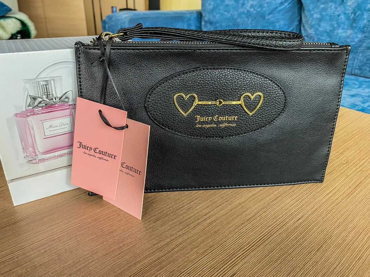 Juicy Couture Black Wristlet Clutch