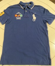 Ralph Lauren Polo Shirt Adult Small/P Blue Yacht Club Custom Slim Big Pony D