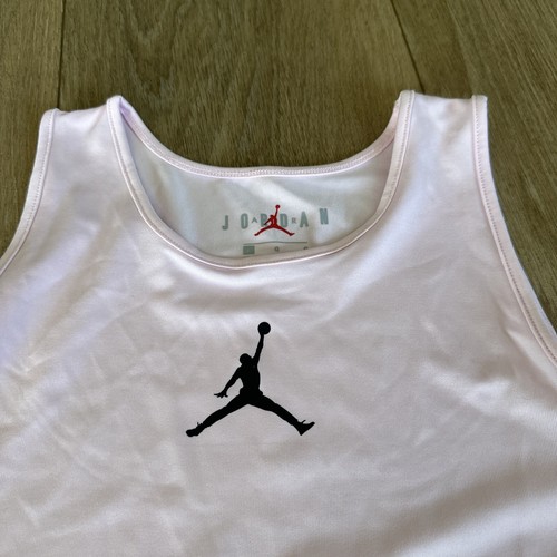 Air Jordan Girl’s Pink Sports Tank Top Logo Size Large (12-13 Years) - Picture 2 of 9