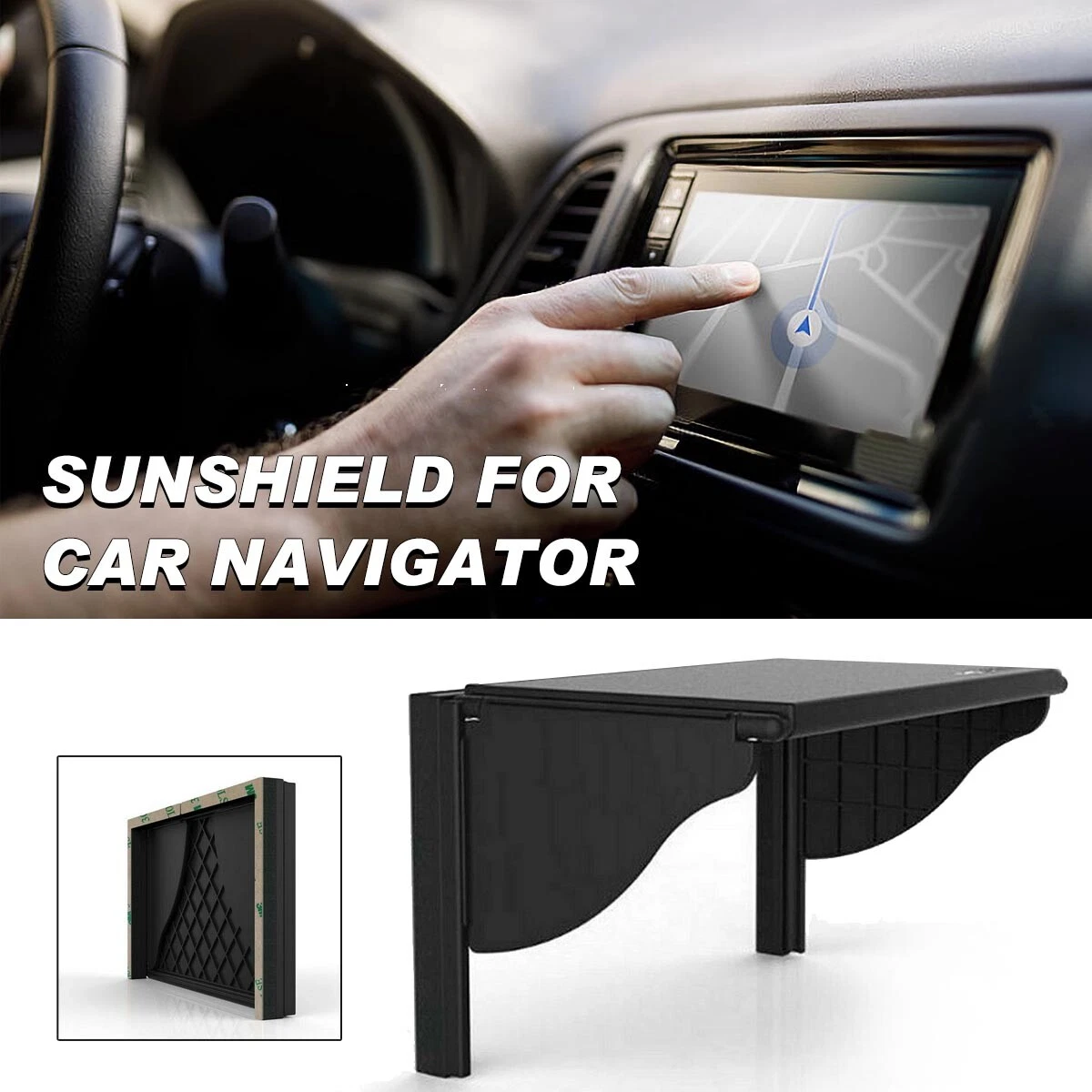 Adjustable 6 10 Car GPS Sun Shade Navigation Stereo Radio Cover
