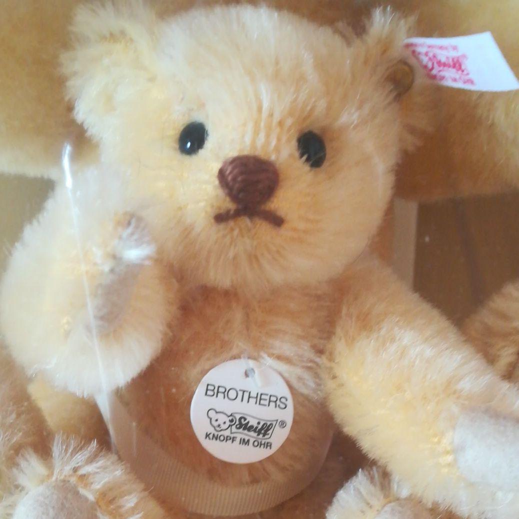 Plush Toy Steiff Brothers Set 2005 Teddy Bear with Box | eBay