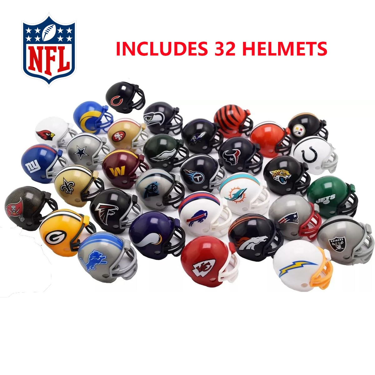 March 2023 Riddell NFL Helmet Tracker Set 32 Teams Mini Helmets