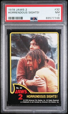 1978 Jaws 2 #32 HORRENDOUS SIGHTS! PSA 7 NM | eBay