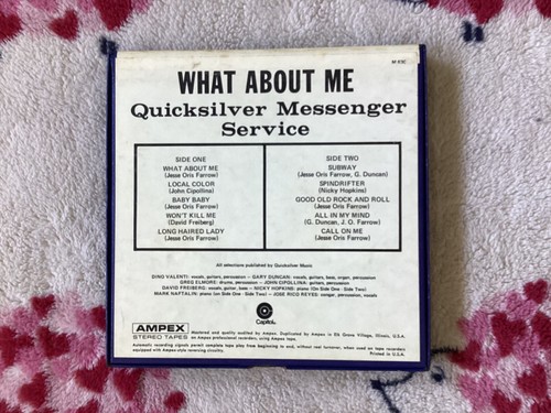 QUICKSILVER MESSENGER SERVICE: WHAT ABOUT ME (4 TRACK REEL TO REEL @ 7-1/2 ips) - Picture 2 of 24