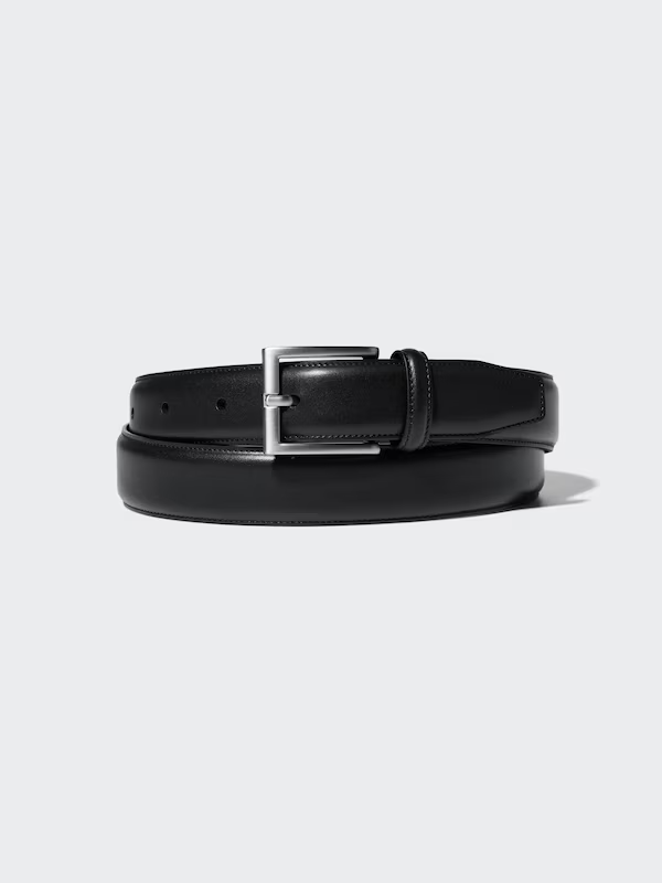 (ASK availability first)UNIQLO Italian Leather Stitched Belt