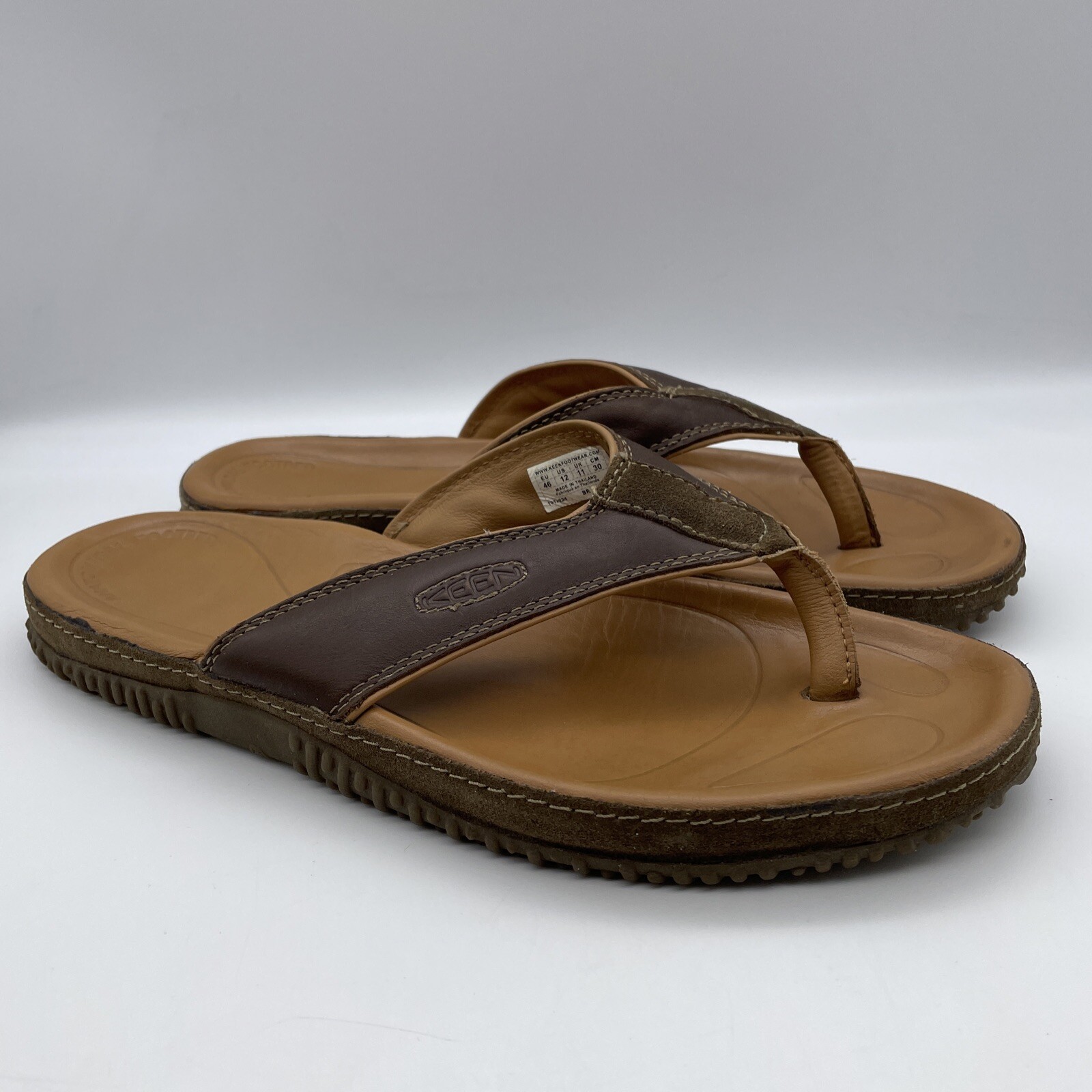 Sandali KEEN taglia 12 plantare anatomico marrone vera pelle