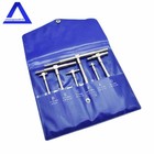 6Pcs Precision Telescoping Gage 5/16" - 6" Measure T Bore Hole Gauges W/ Pouch