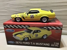 FOLLMER GEORGE #15 BOSS 302 1970  WELLY TRANS AM MUSTANG 1970 FORD 1/18 27MB dtd