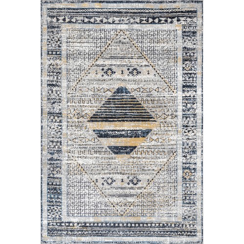 nuLOOM Sarai Transitional Light Gray Indoor Washable Area Rug - Picture 2 of 3