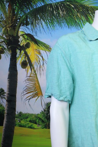 Tommy Bahama Mens Button Front Shirt Size XXL, 2XL, Linen Blend - Picture 3 of 6