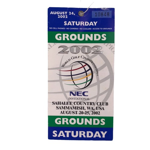 NEC Invitational 2002 World Golf Championship Official Program Tiger, Phil - Picture 6 of 12