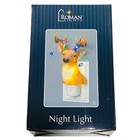 Roman Christmas Reindeer Night Light with Blinking LED Lights on Antlers