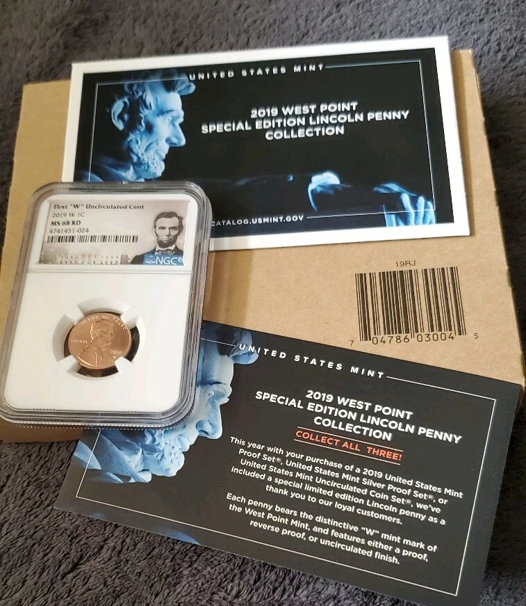 2019 W LINCOLN CENT NGC MS68RD LINCOLN LABEL W/ mint set. Our t3352 - Image 2 of 4