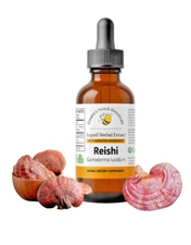 Reishi Mushroom Extract Alcoholfree2oz | Dual Extract |  Immune & Stress Support
