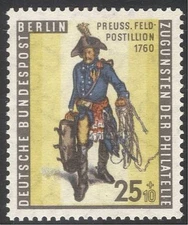 Germany (B) 1955 Stamp Day/Postman/Uniforms/Mail/Post/Letters 1v (n41183)