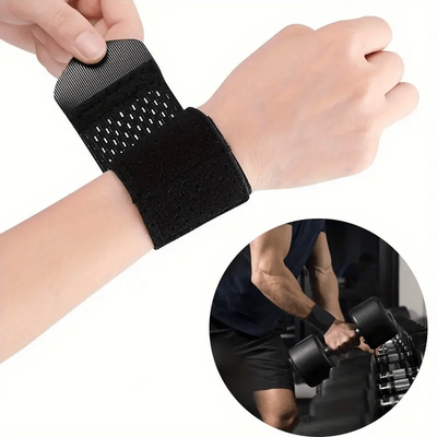 #ad Adjustable Sports Wrist Band Brace Wrap Support Strap Carpal Tunnel Bandage $3.49