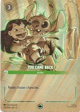 Lorcana: Azurite Sea: Enchanted You Came Back: Lightly Played Condition