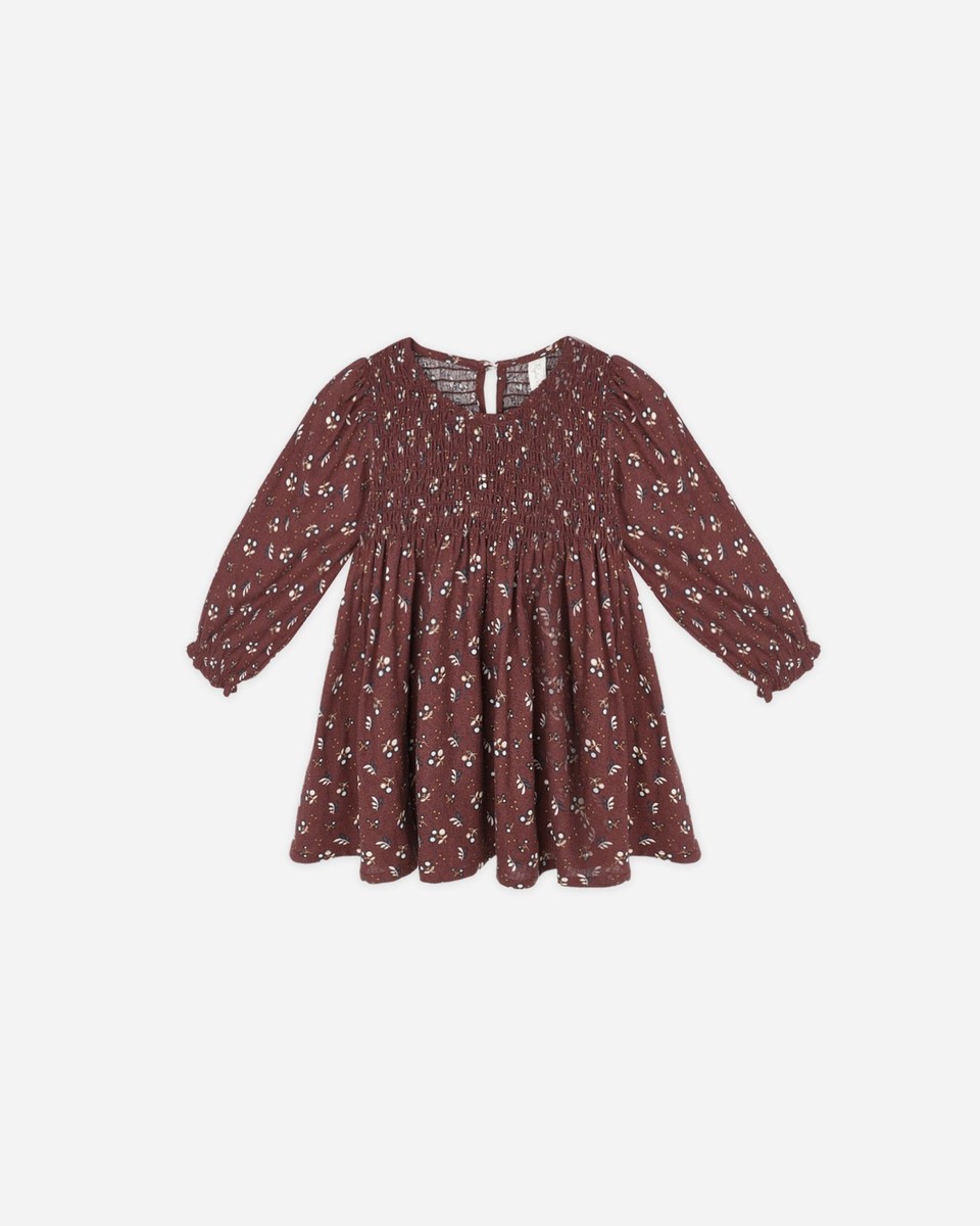 Rylee + Cru Capri Dress Harvest Berry 3-6M Baby One-Piece Dress