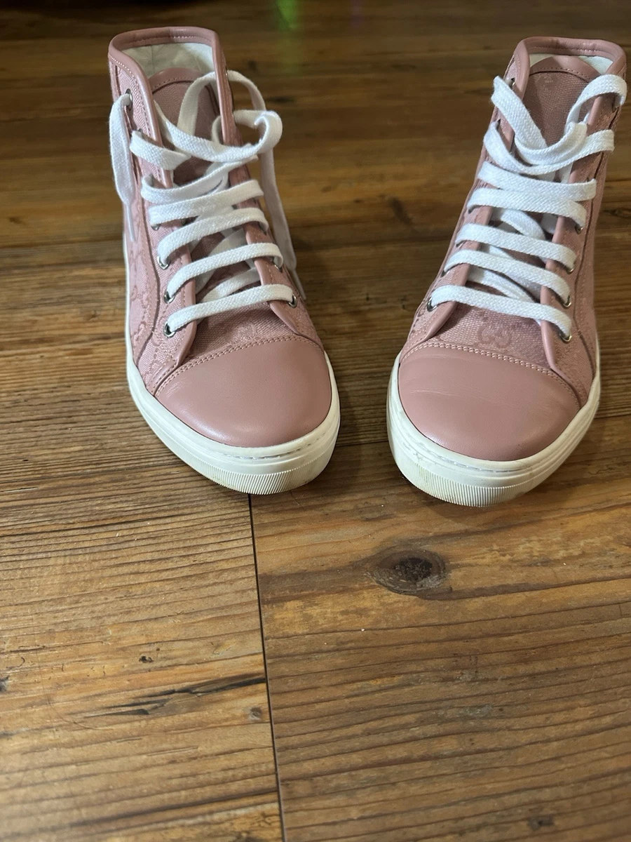 Gucci GG High Logo Print - Soft Pink W for sale | eBay