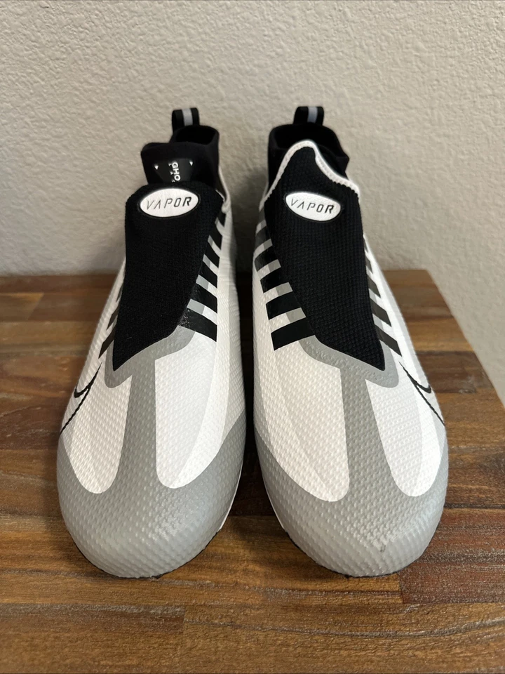 Nike Vapor Edge Pro 360 Football Cleats White/Gray/Black DQ3670-100 Men Sz 12.5 - Image 3 of 4