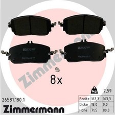 ZIMMERMANN BREMSBELÄGE SATZ VORNE passend für MERCEDES C-KLASSE E-KLASSE GLC | 2