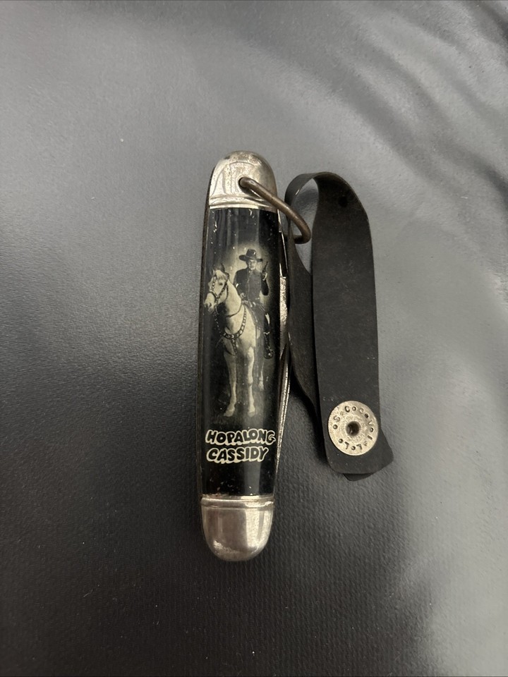 A Hopalong Cassidy branded multi-tool pocket knife from Imperial — cowboy kitsch meets genuine vintage utility in one conversation-starting package.