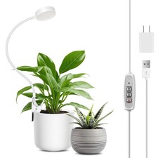 LORDEM Small Pot Clip Grow Light, Full Spectrum LED Plant Grow Lamp for Indoor G
