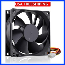 80mm 8cm CPU Fan, 80mm x 25mm Brushless DC 12V 3PIN Brushless PC Computer Cas...