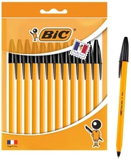 BIC Oil-Based Ballpoint Pen Orange 0.7mm Black 12 Pieces Set