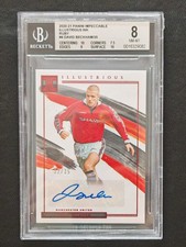 2020-21 Impeccable Illustrious Ink RUBY David Beckham Autograph 32/35 BGS 8/10!!