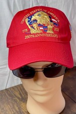 250th Anniversary of the USA 1776-2026 Patriotic Baseball Cap- Bald Eagle Design