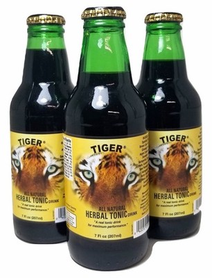 Tiger All Natural Herbal Tonic Drink Tonic Herbal Drink 7 fl oz Bottle 6pk