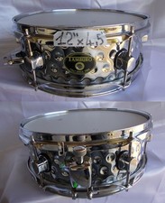 TAMBURO rullante in metallo x  batteria snare drums 12" x 4,5" Ex demo Affare 🥁
