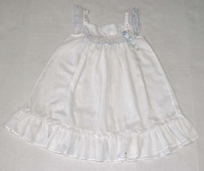 Vintage Girls Dress Bryan Size 6 60s Semi Sheer Lace Trim Button Back Made USA