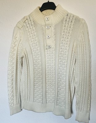 Strickpullover mit Knöpfen an Hals für Herrn